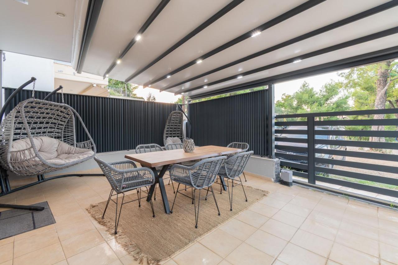 Sithoniars Luxury Ground Floor Apartment With Private Garden Neos Marmaras Extérieur photo